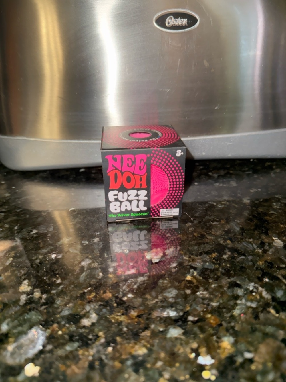 Needoh Pink Fuzz Ball Squishy